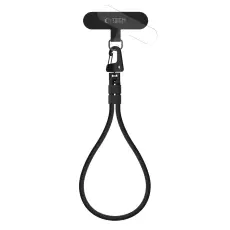 Tech-Protect Mobilsn&ouml;re Rope Wrist Strap Svart