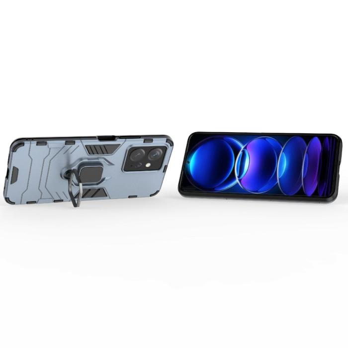 Bild 3, Xiaomi Redmi Note 12 4G Skal Ring Hybrid Armor Blå