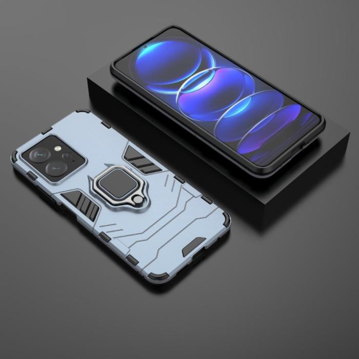 Bild 4, Xiaomi Redmi Note 12 4G Skal Ring Hybrid Armor Blå