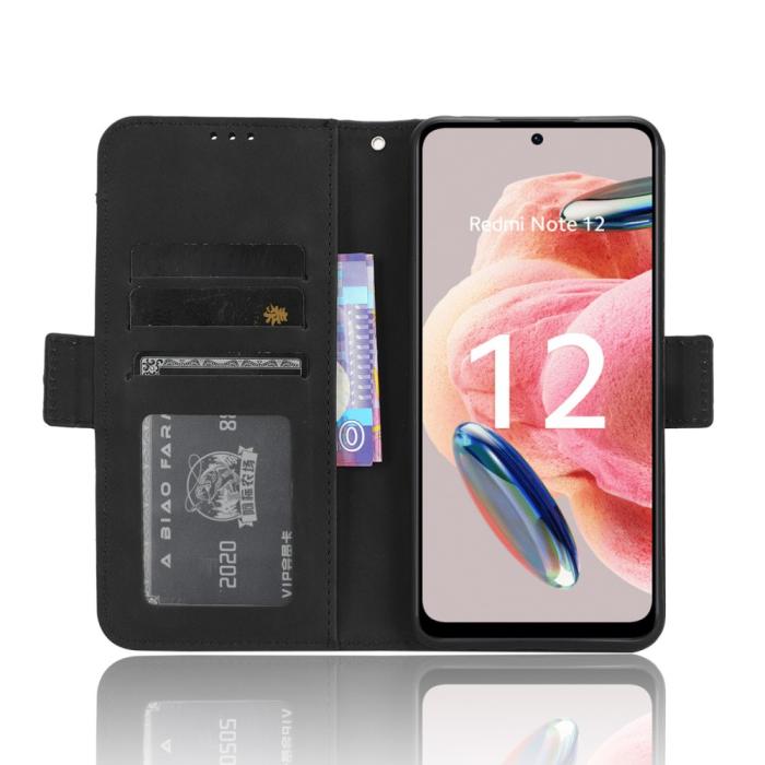 Bild 2, Xiaomi Redmi Note 12 4G Fodral Med Avtagbart Kortfodral Svart