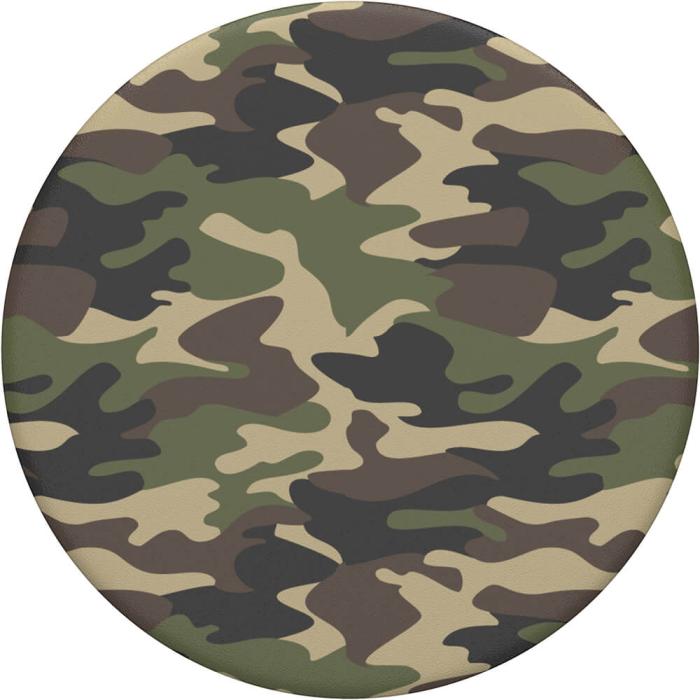 Bild 1, PopSockets Avtagbart Grip med Ställfunktion Woodland Camo