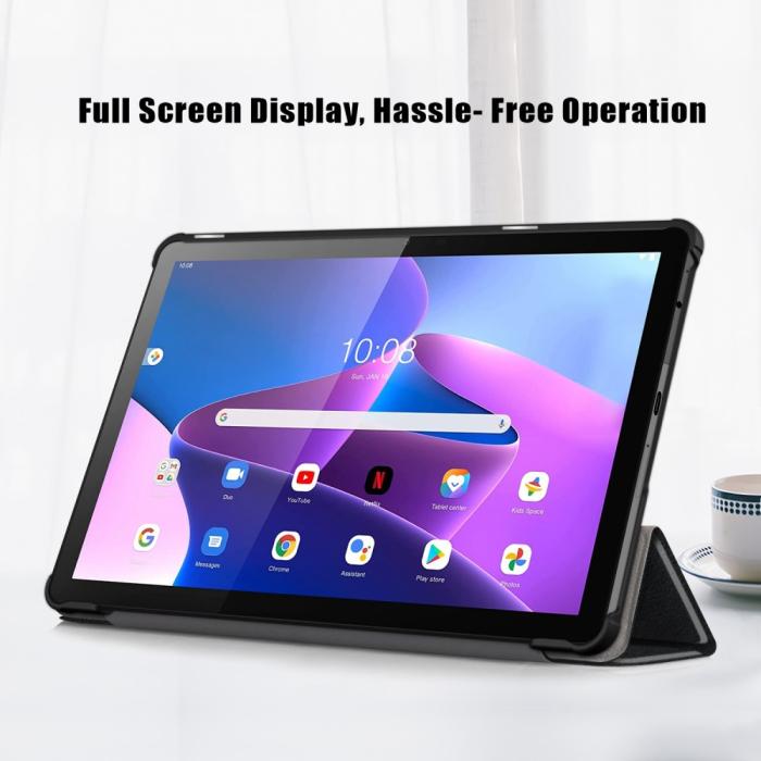 Bild 2, Lenovo Tab M10 Plus Gen 3 Fodral Tri-Fold Shockproof Svart