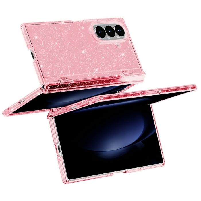 Bild 3, Samsung Galaxy Z Fold 8 Ultra Skal Glitter TPU Rosa