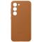 Samsung Galaxy S23 Skal Leather Cover Camel