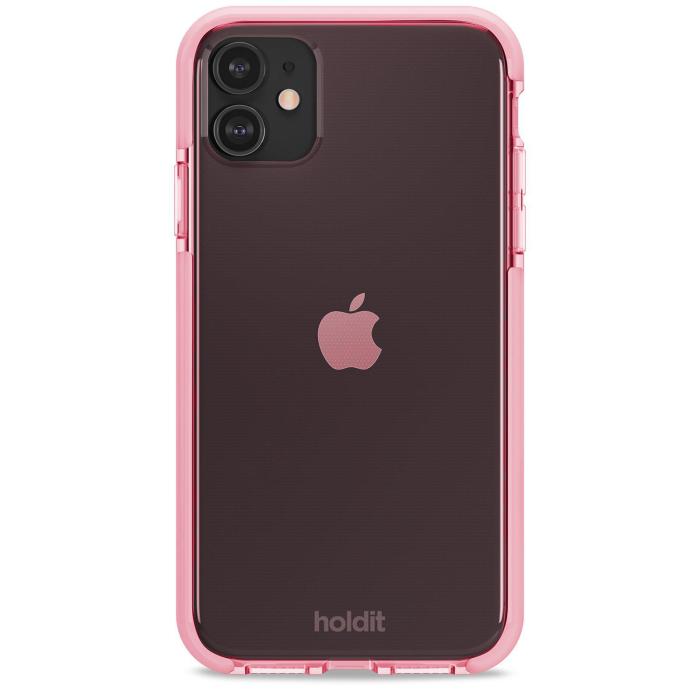 Bild 2, holdit iPhone 11/XR Skal Seethru Bright Pink