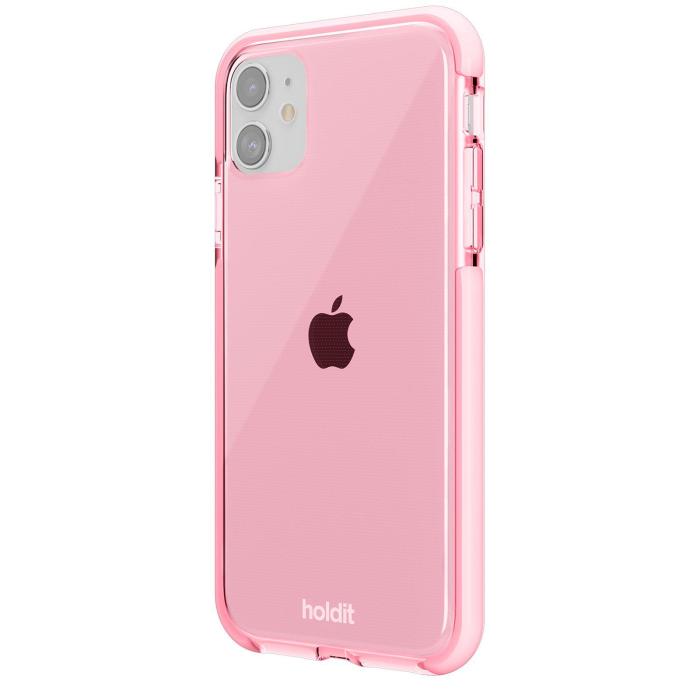 Bild 3, holdit iPhone 11/XR Skal Seethru Bright Pink