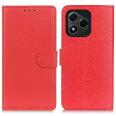 Honor 400 Lite Fodral Litchi L&auml;der R&ouml;d