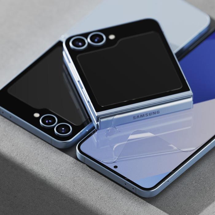 Bild 5, Ringke Galaxy Z Flip 6 / 7 FE 2-SET 3in1 Skärmskydd Transparent