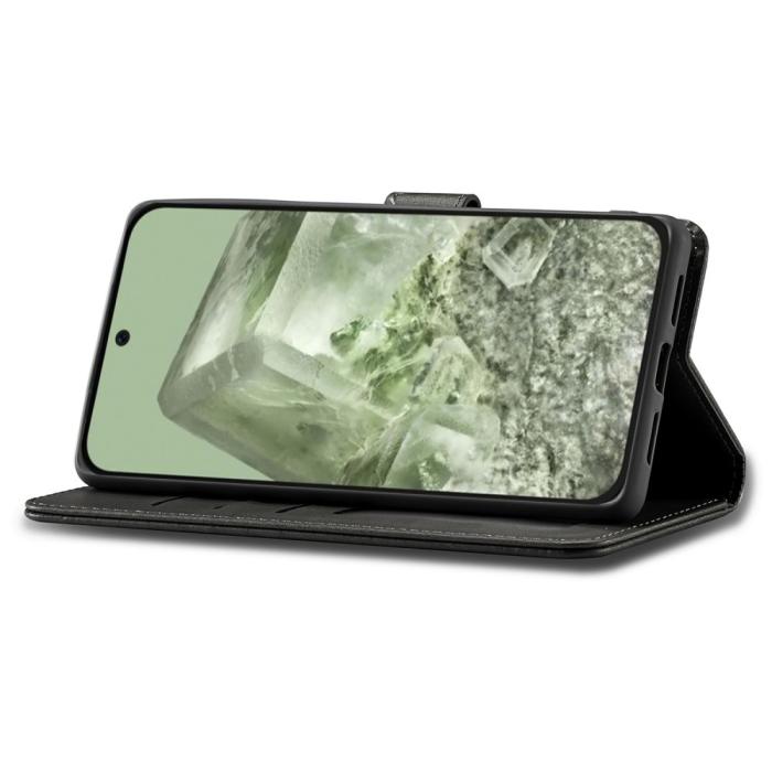 Bild 3, LC.IMEEKE Google Pixel 8A Läder Fodral Svart