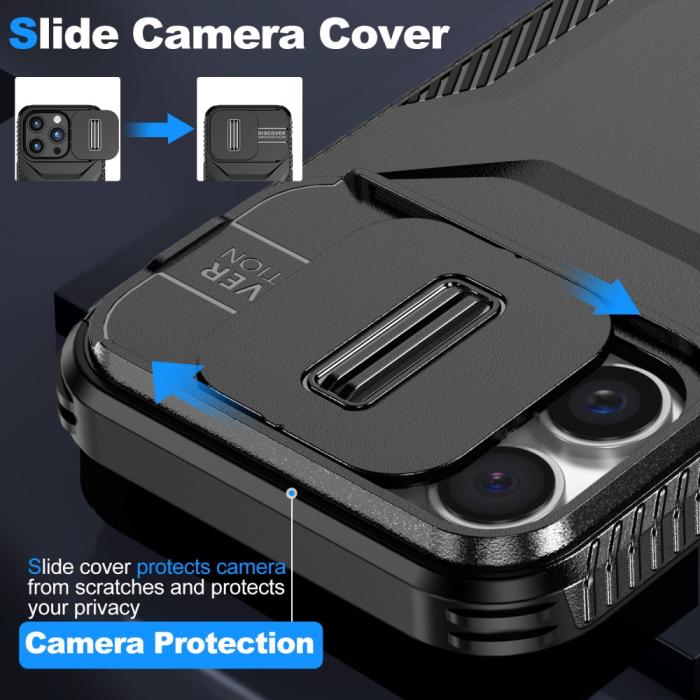 Bild 3, iPhone 16 Pro Skal CamShield Hybrid Svart