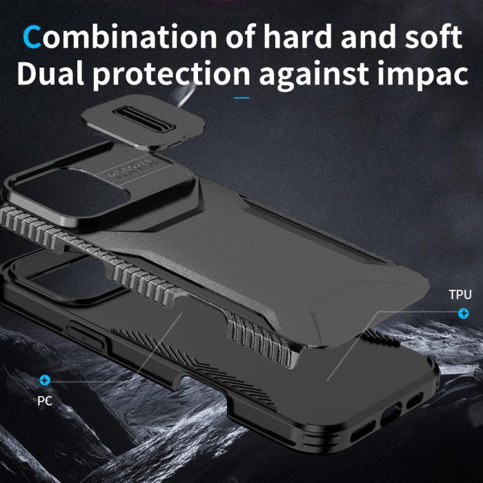 Bild 6, iPhone 16 Pro Skal CamShield Hybrid Svart