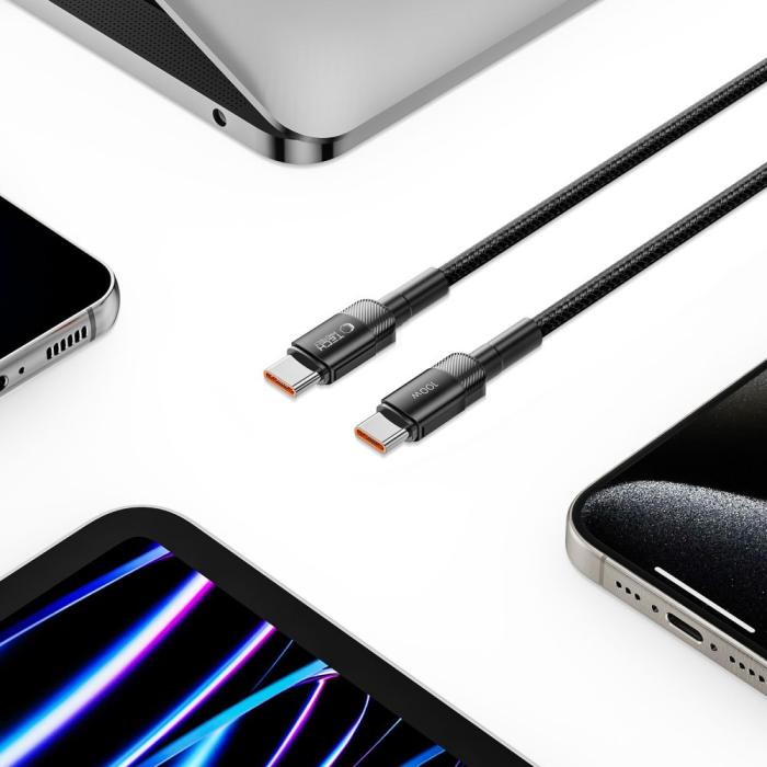 Bild 5, Tech-Protect 100W/5A 50cm PD USB-C - USB-C Kabel UltraBoost Evo Svart