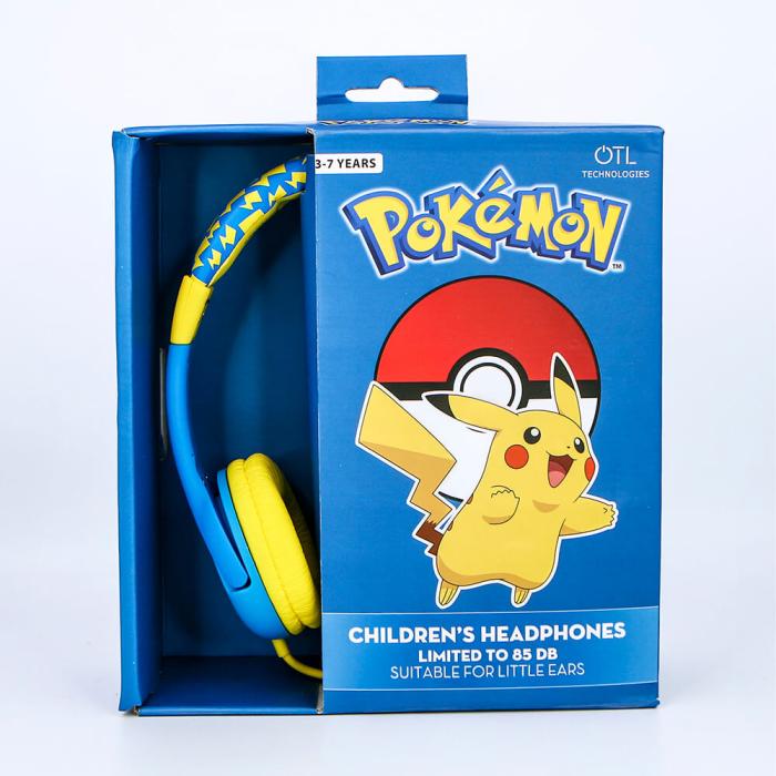 Bild 2, Pokemon Hörlur För Barn Junior On-Ear Pikachu