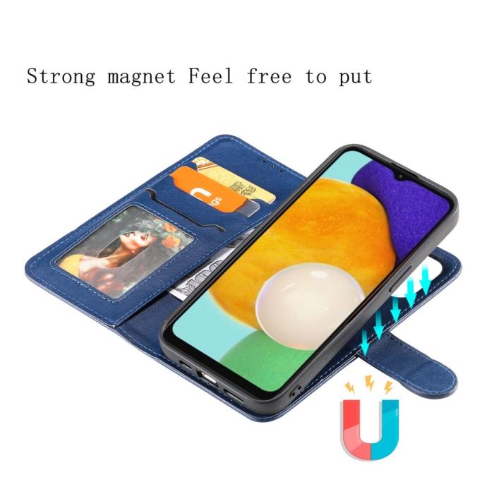 Bild 3, Samsung Galaxy A04s / A13 5G 2in1 Magnet/Plånboksfodral Blå