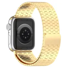 Apple Watch 42/44/45/46/49 mm Armband Magnetisk Loop Guld