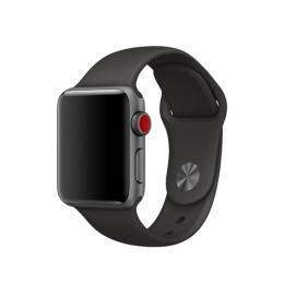 Silikon Armband Apple Watch 41/40/38 mm (S/M) - Mörk Grå