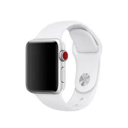 Silikon Armband Apple Watch 41/40/38 mm (S/M) - Vit