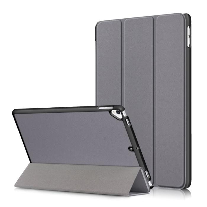 Bild 1, iPad 10.2 2019/2020/2021, iPad Air 10.5, Pro 10.5 Fodral Tri-Fold Grå