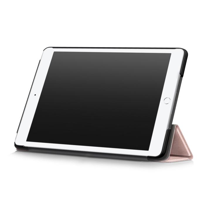 Bild 5, iPad 10.2 2019/2020/2021, iPad Air 10.5, Pro 10.5 Fodral Tri-Fold Roséguld