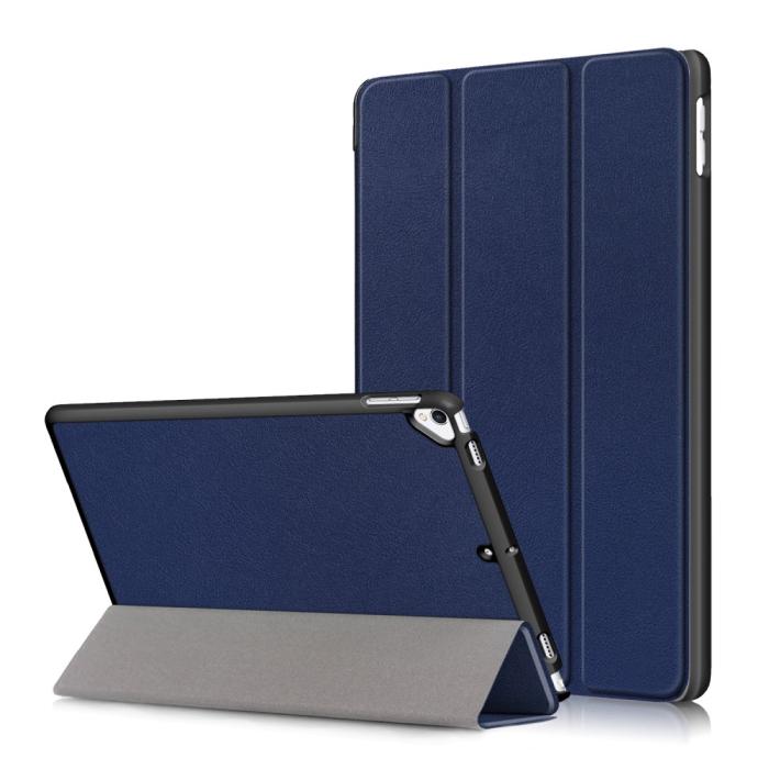 Bild 1, iPad 10.2 2019/2020/2021, iPad Air 10.5, Pro 10.5 Fodral Tri-Fold Mörk Blå