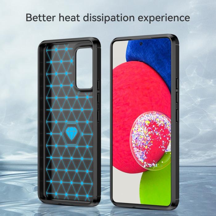 Bild 4, Samsung Galaxy A53 5G Skal Kolfiber Textur Svart