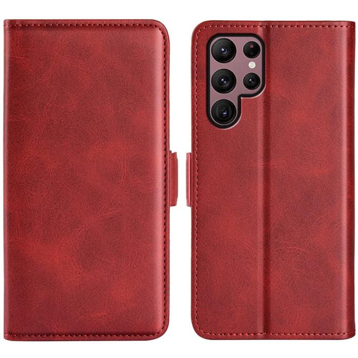 Bild 1, Samsung Galaxy S23 Ultra Fodral Magnetisk Stängning Röd