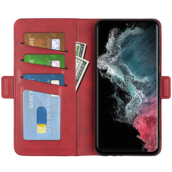 Bild 2, Samsung Galaxy S23 Ultra Fodral Magnetisk Stängning Röd