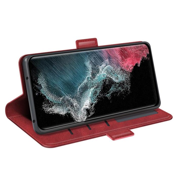 Bild 3, Samsung Galaxy S23 Ultra Fodral Magnetisk Stängning Röd