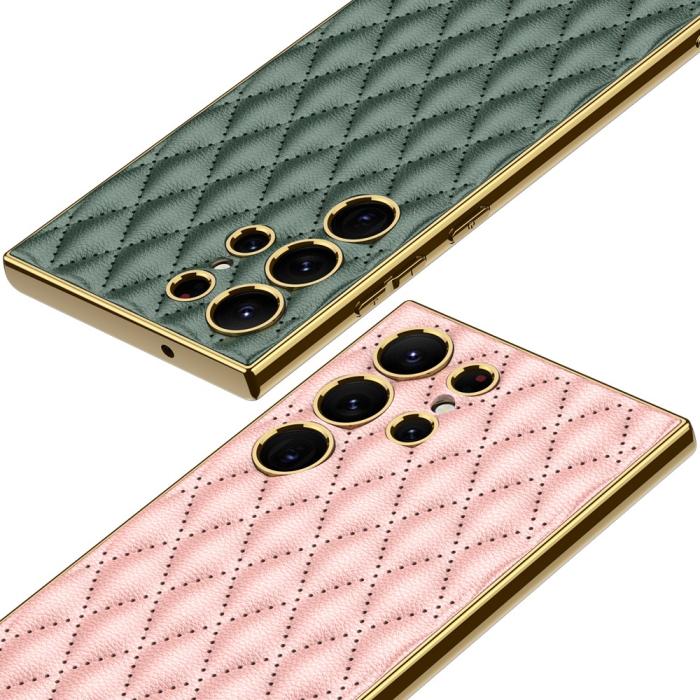Bild 4, GKK Galaxy S24 Ultra Skal Diamond Hybrid Läder Grön