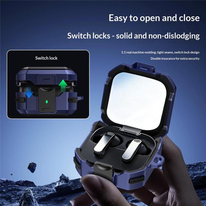 Bild 5, Samsung Galaxy Buds 4/4 Pro Skal Shockproof Hybrid Röd