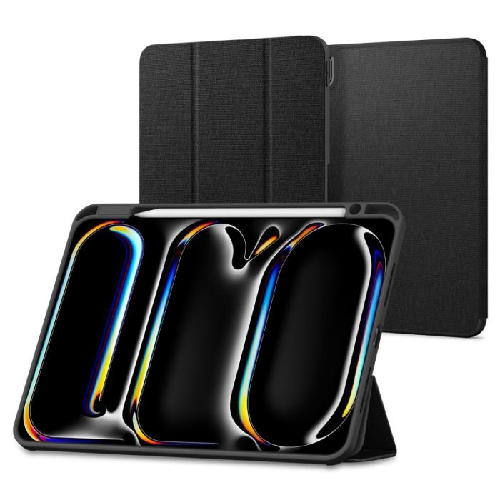 Bild 1, Spigen iPad Pro 13 2024 Fodral Urban Fit Svart