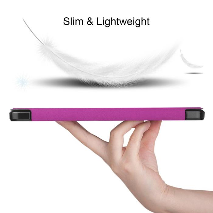 Bild 2, Samsung Galaxy Tab S7 / Tab S8 Fodral Tri-Fold Pennhållare Lila