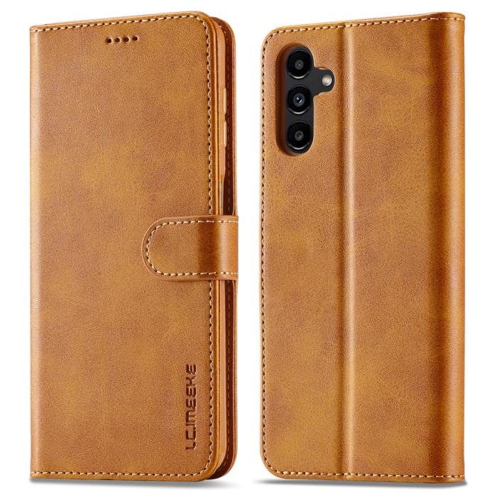 Bild 1, LC.IMEEKE Galaxy A15 4G/5G Fodral Läder Brun