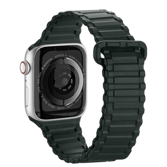 Bild 1, DUX DUCIS Apple Watch 42/44/45/49 mm Armband Magnetisk Silikon