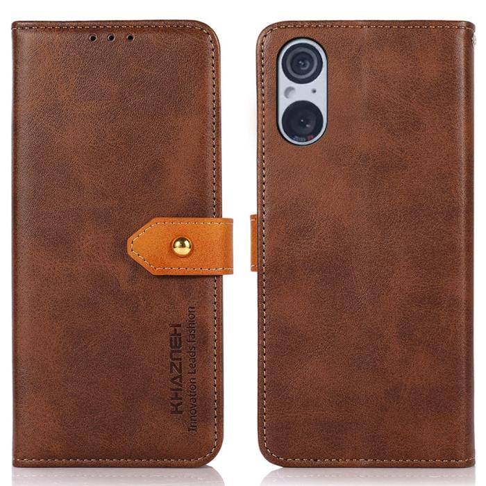 Bild 1, KHAZNEH Sony Xperia 5 V Fodral Dual-Color Brun
