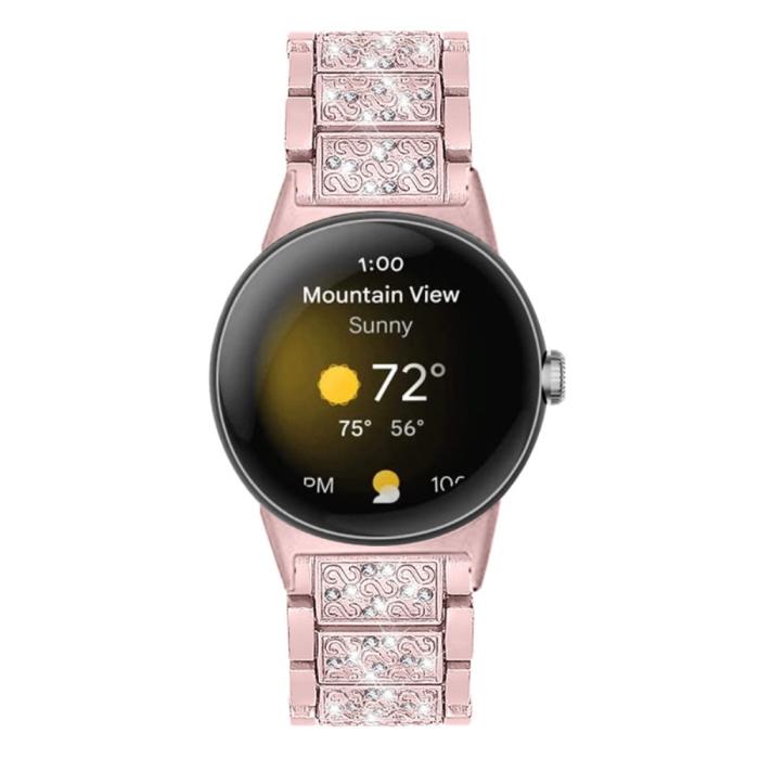 Bild 3, Rhinestone Metallarmband Google Pixel Watch / Watch 2