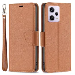 Xiaomi Redmi Note 12 Pro 5G Fodral Shark Solid Läder Brun