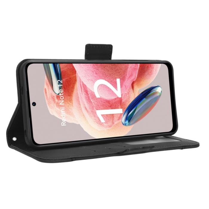 Bild 3, Xiaomi Redmi Note 12 4G Fodral Med Avtagbart Kortfodral Svart