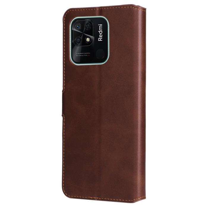 Bild 3, Xiaomi Redmi 10C Fodral Läder Brun