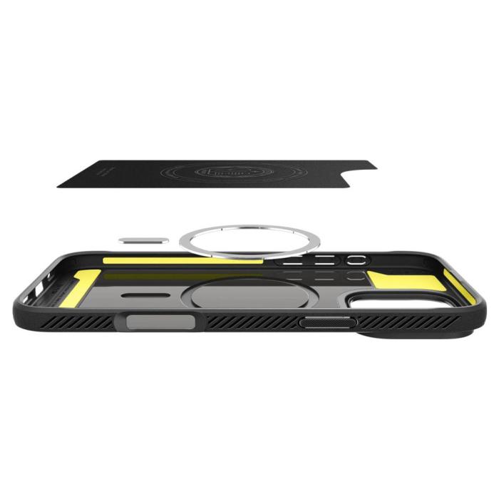 Bild 6, Spigen iPhone 16 Pro Skal MagSafe Rugged Armor Matt Svart