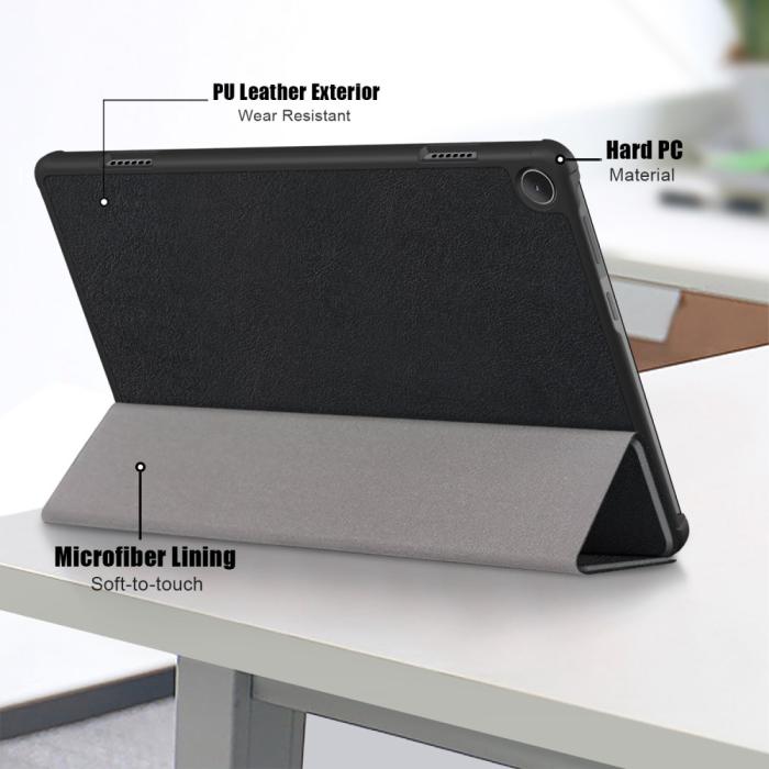 Bild 5, Lenovo Tab M10 Plus Gen 3 Fodral Tri-Fold Shockproof Svart