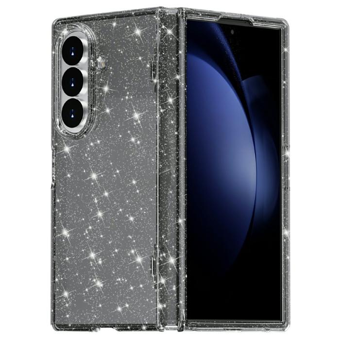 Bild 2, Samsung Galaxy Z Fold 8 Ultra Skal Glitter TPU Svart