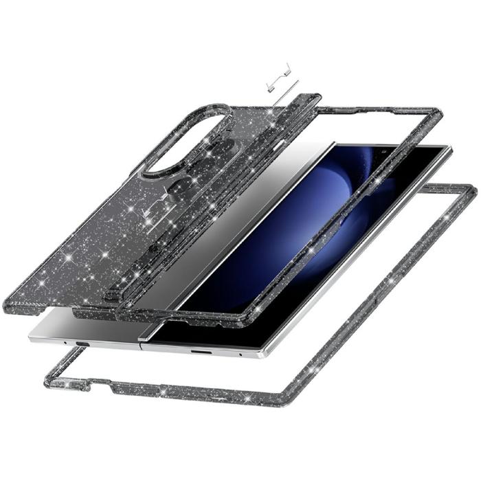 Bild 4, Samsung Galaxy Z Fold 8 Ultra Skal Glitter TPU Svart