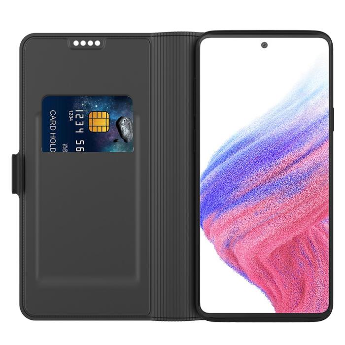 Bild 2, Samsung Galaxy A25 5G Fodral Slim Läder Svart