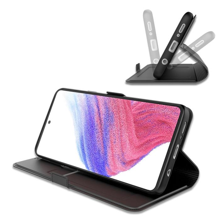 Bild 3, Samsung Galaxy A25 5G Fodral Slim Läder Svart