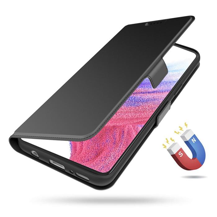 Bild 4, Samsung Galaxy A25 5G Fodral Slim Läder Svart