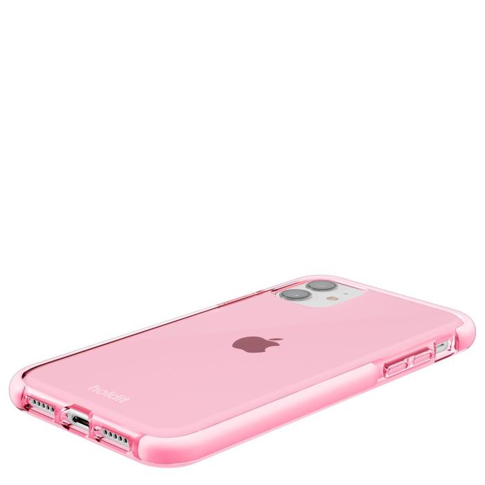 Bild 4, holdit iPhone 11/XR Skal Seethru Bright Pink