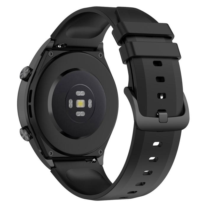 Bild 3, Silikon Armband Smartwatch (22 mm) Svart
