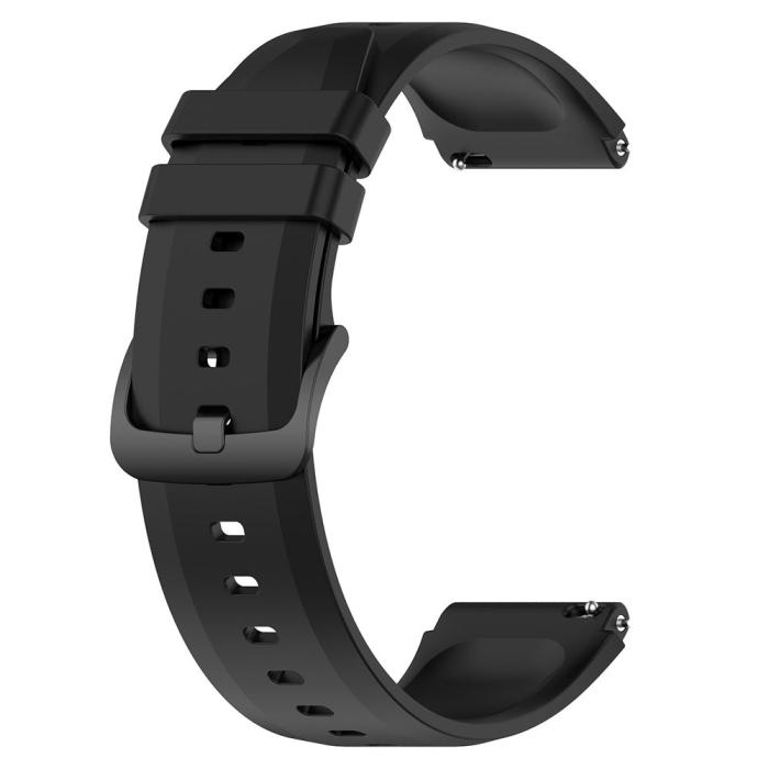 Bild 4, Silikon Armband Smartwatch (22 mm) Svart