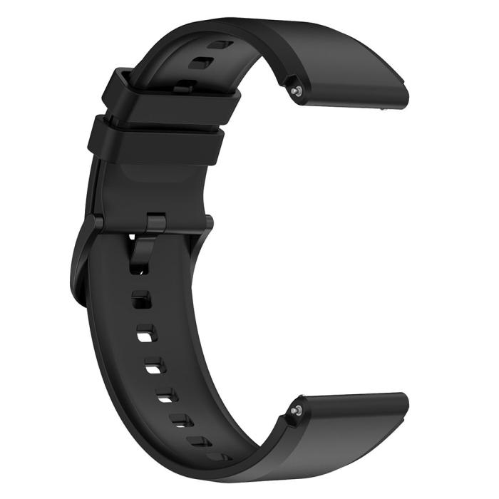 Bild 5, Silikon Armband Smartwatch (22 mm) Svart